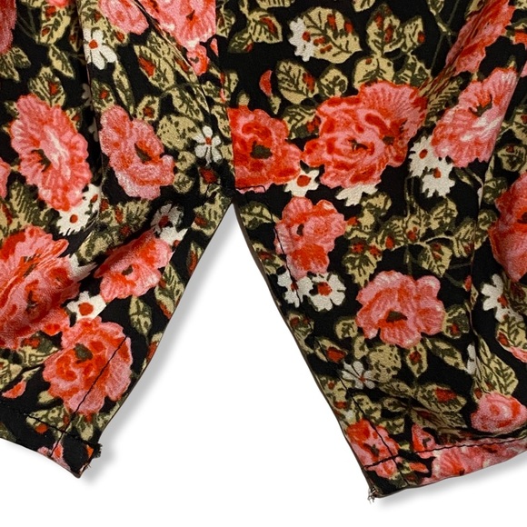 Floral Print camisole top, Nordstrom BP black lace v-neck, adjustable straps NEW - Picture 8 of 10